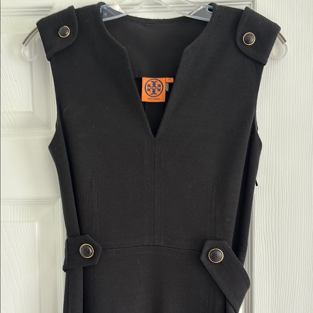 Tory Burch Black Dress with Button Details